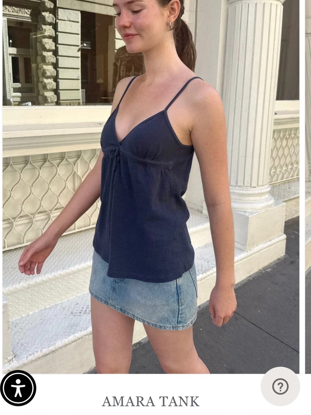 Brandy Melville Faded Grey Amara Tank - Picture 4 of 5